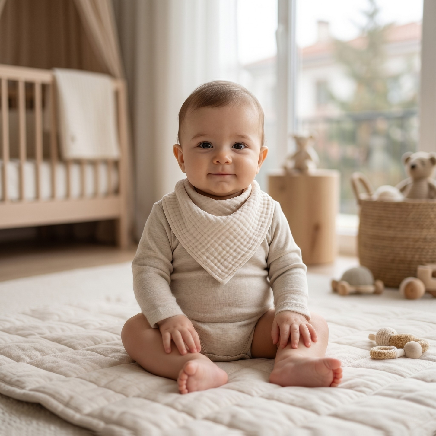 Zenith Müslin 4 Katlı Salya Önlüğü