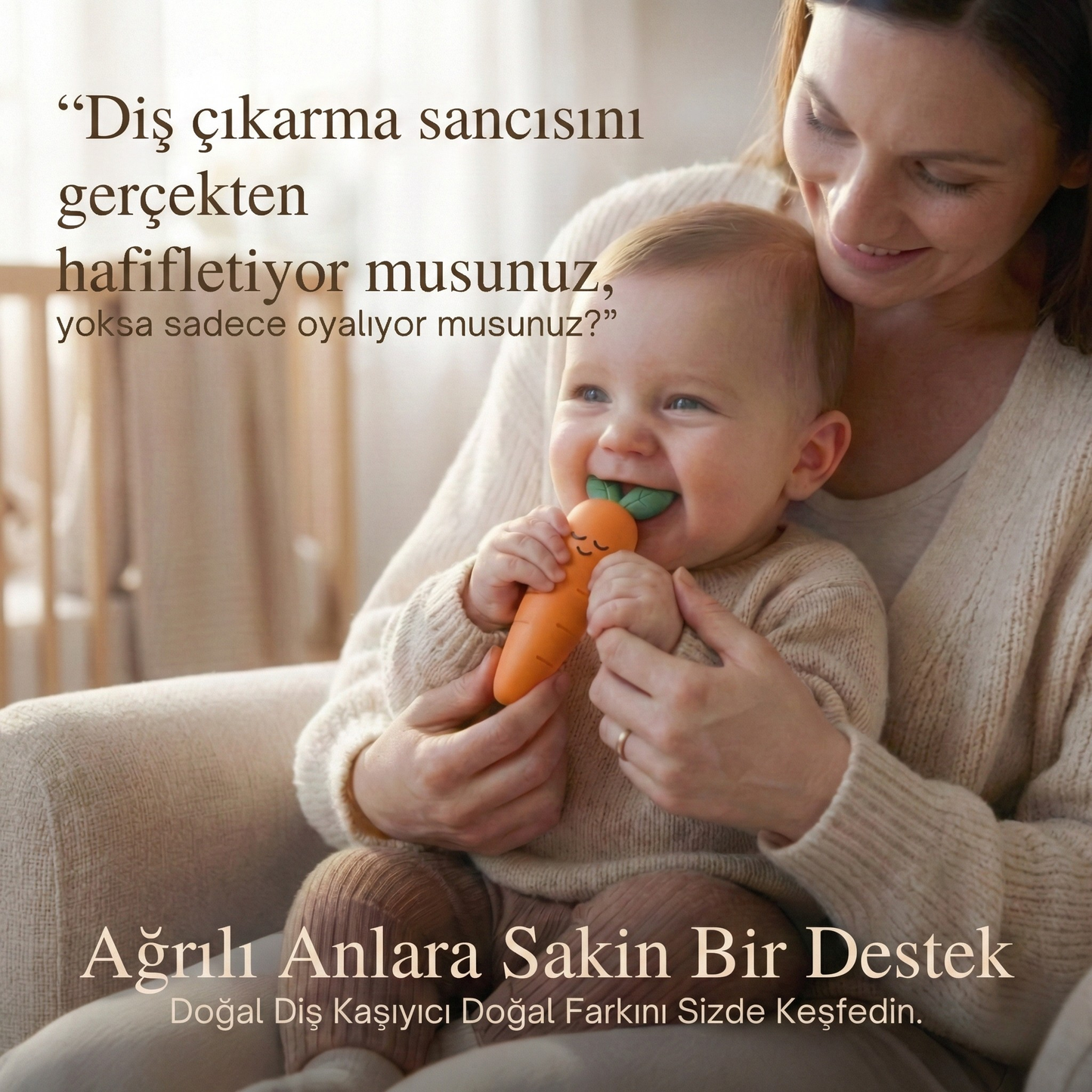 ZENİTH - Diş Çıkartma Dönemi Destekçisi Saf Kauçuk İlk Isırık Oyuncağı